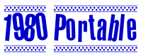 1980 Portable шрифт